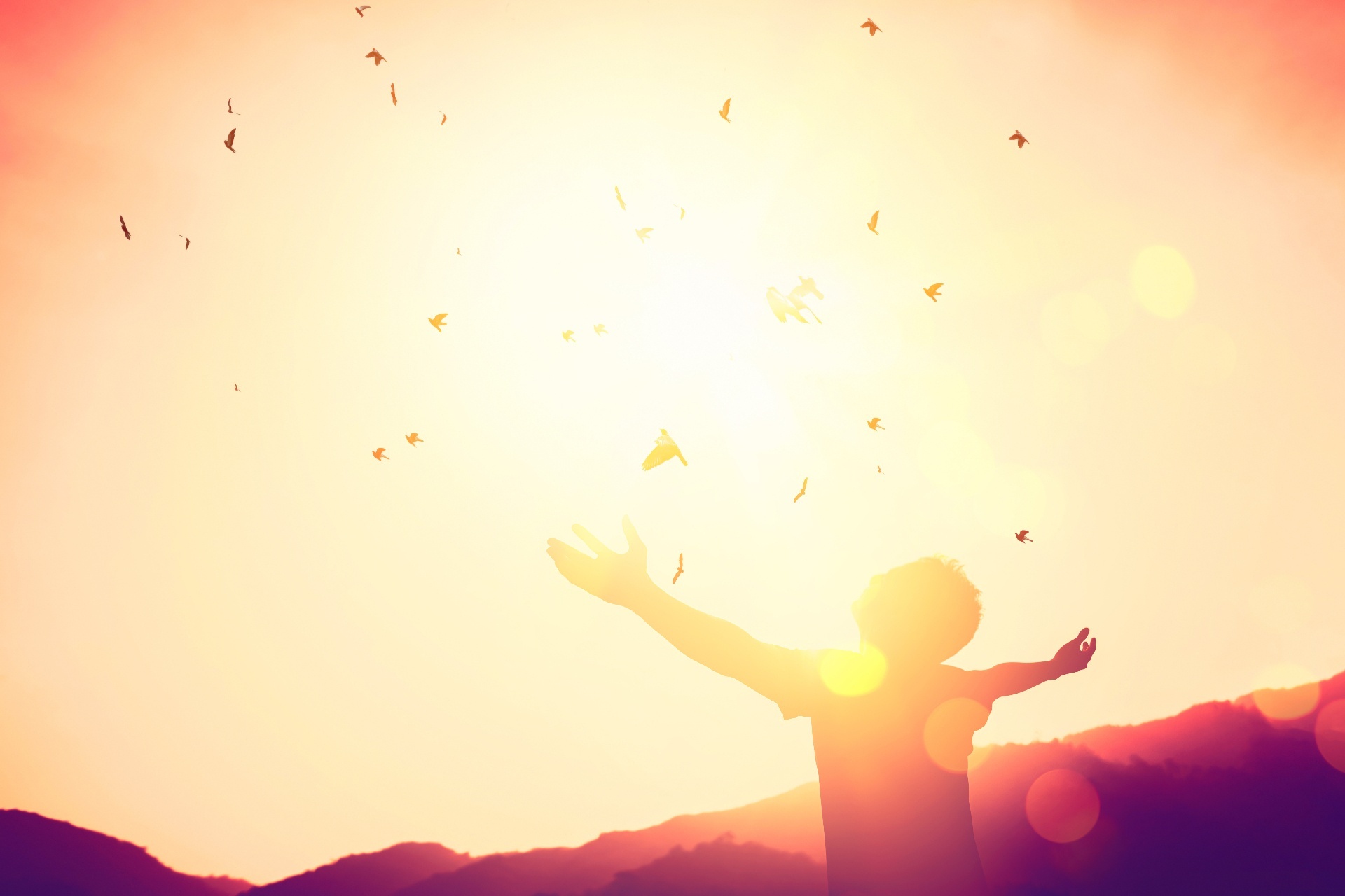 A person raises their hands towards the sun as they enjoy the sunshine. This could represent overcoming trauma with the help of trauma therapy in Palm Beach, FL. Learn more about trauma treatment and other services by contacting a trauma therapist in Palm Beach, FL today. 